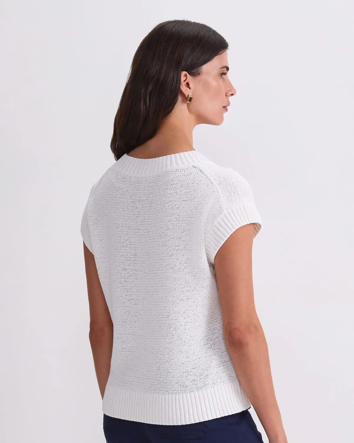 Sportscraft Josie Tape Yarn V-Neck Tank canotta scollo V