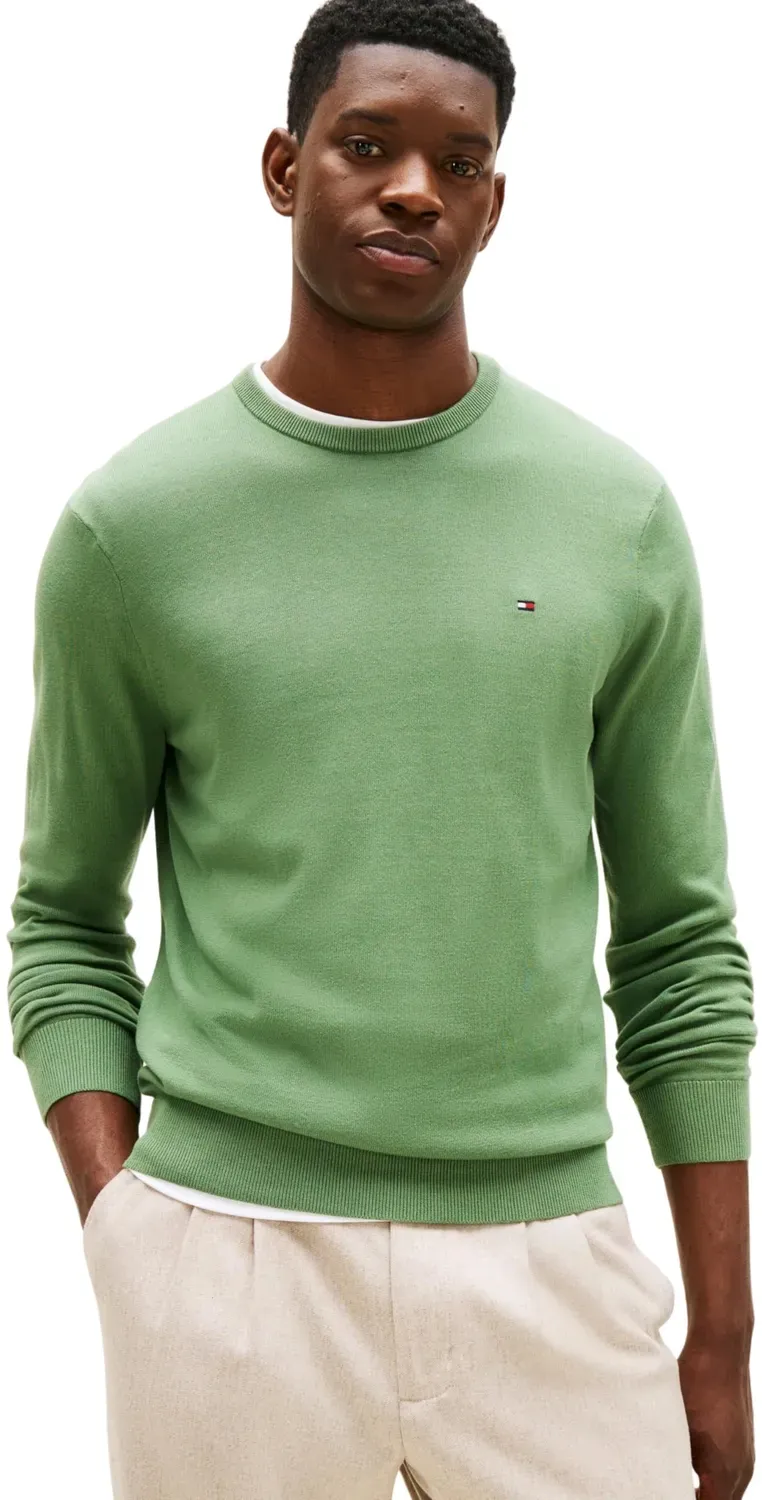 Tommy Hilfiger Essential MW0MW39999 maglione uomo verde XXL