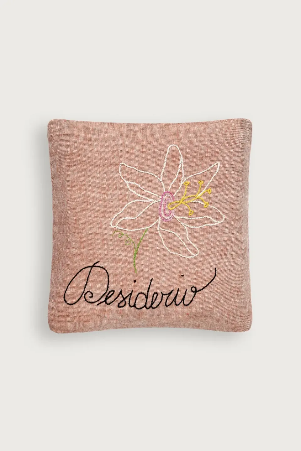 Massimo Alba Pillow cuscino arredo cotone copper ricamato