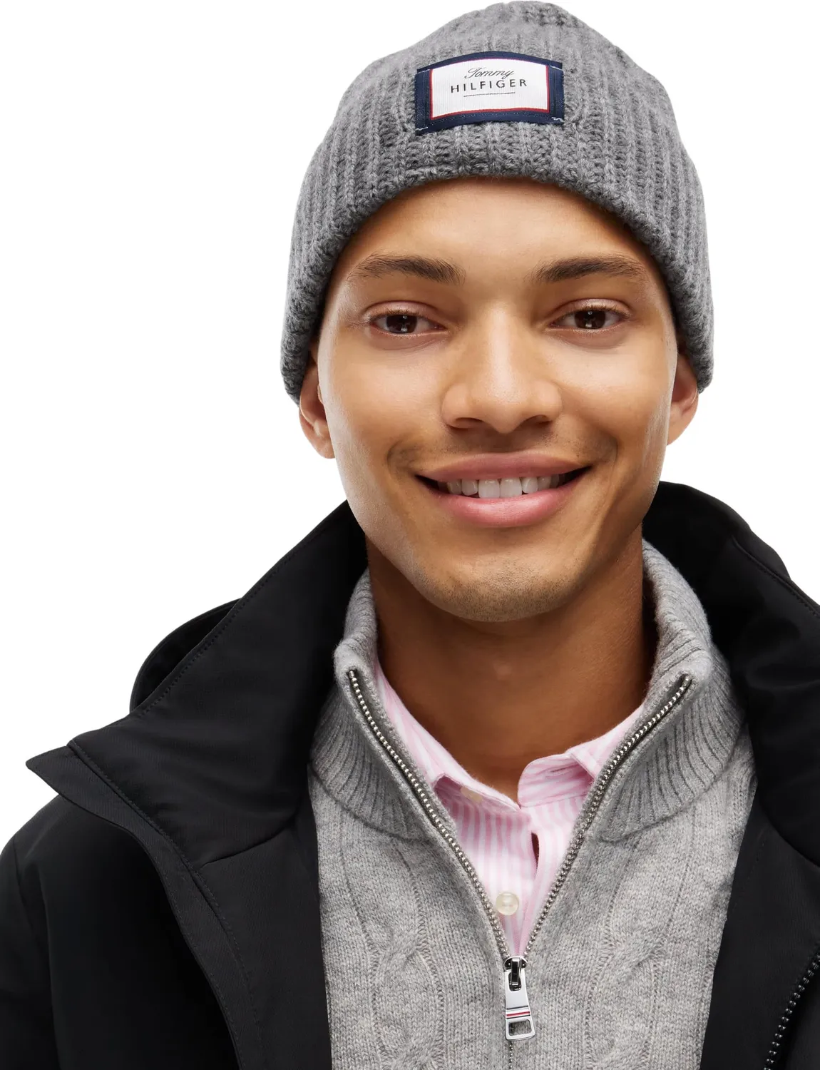 Tommy Hilfiger TH Wool Beanie AM0AM14526 berretto grigio