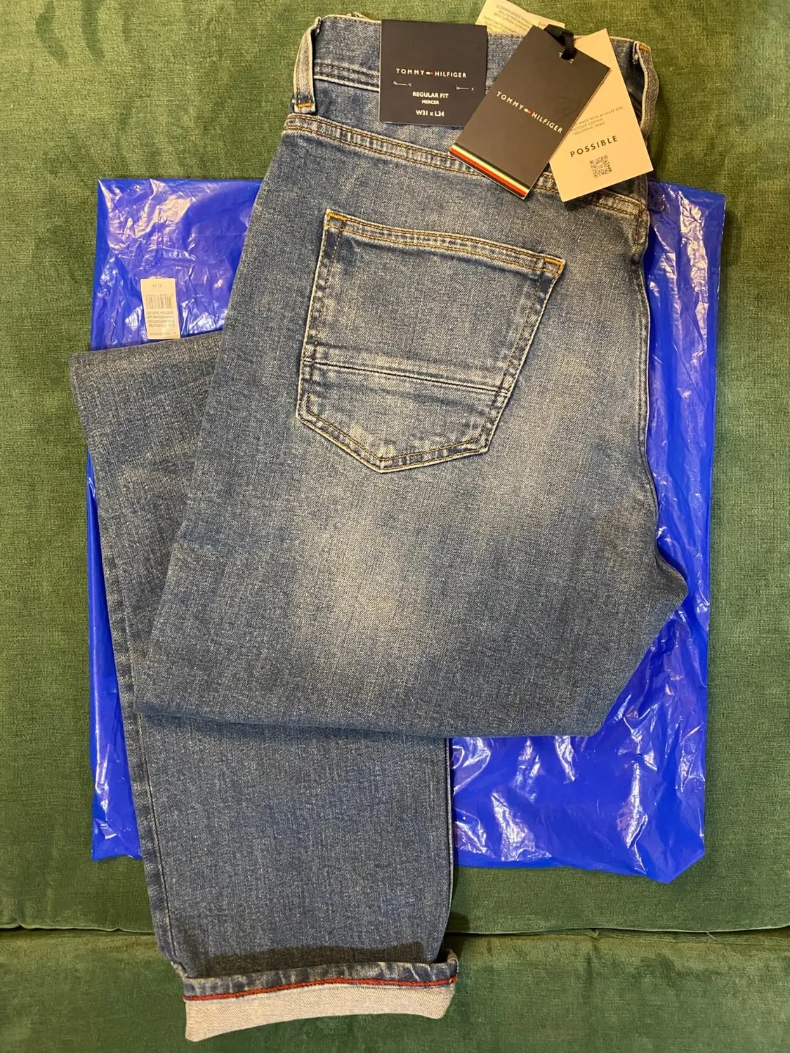 Tommy Hilfiger jeans uomo Regular Straight denim elasticizzato