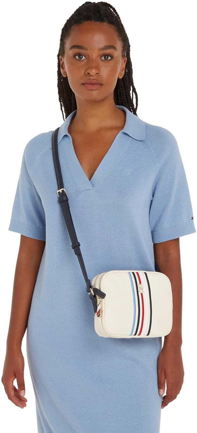 Tommy Hilfiger Poppy Crossover Piccola borsa tracolla bianca Calico
