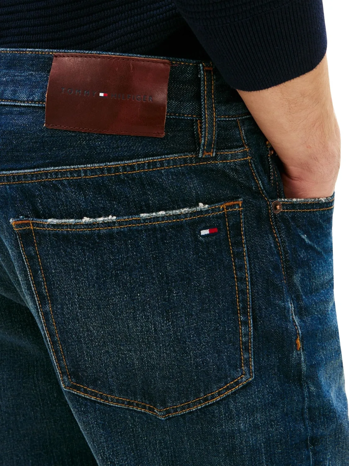 Tommy Hilfiger Harlem BAZ Ind MW0MW42327 jeans uomo 36W/32L scuro