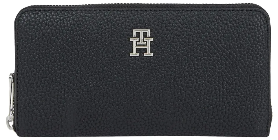 Tommy Hilfiger Emblem portafoglio grande nero donna