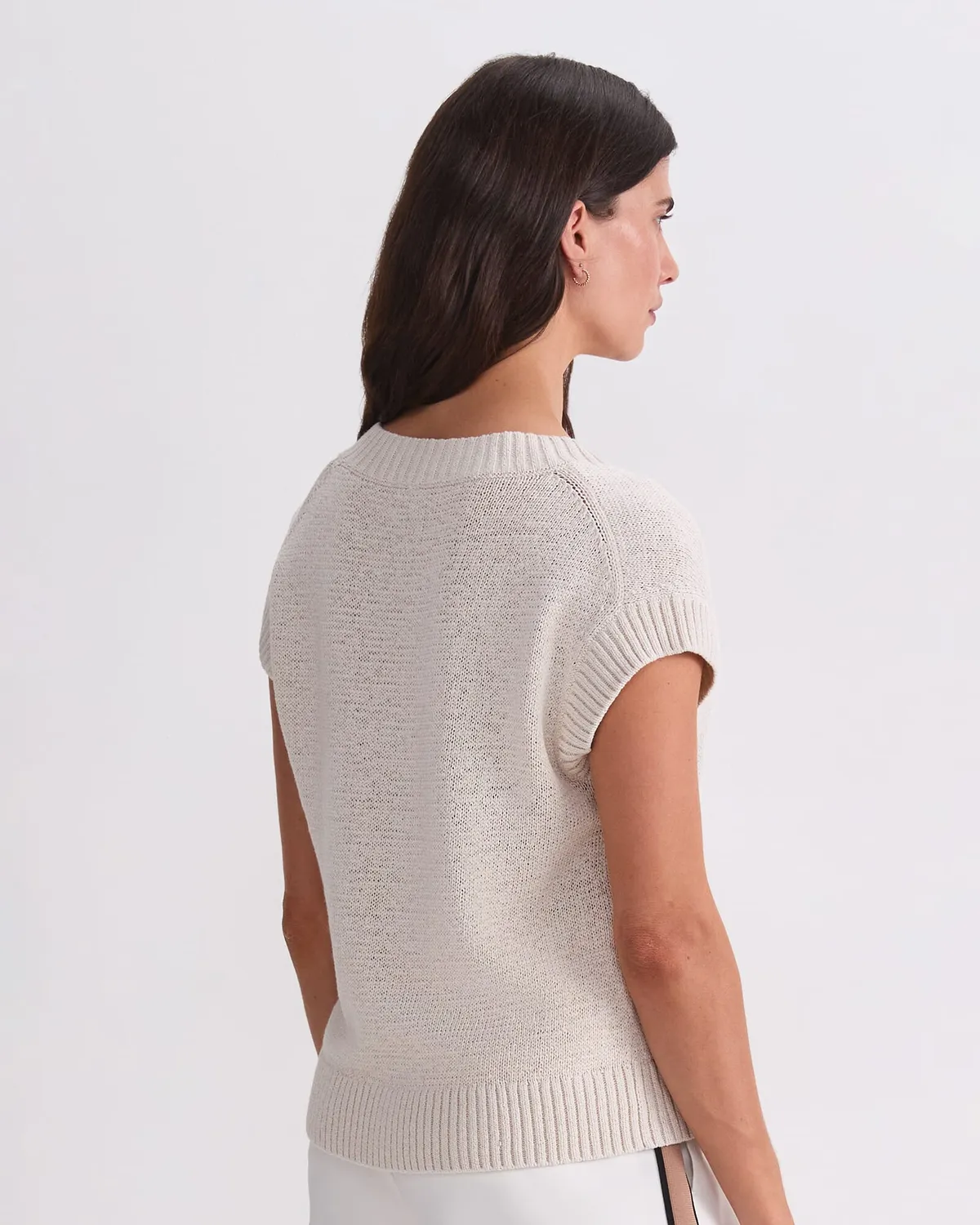 Sportscraft Josie Tape Yarn canotta scollo V maglia