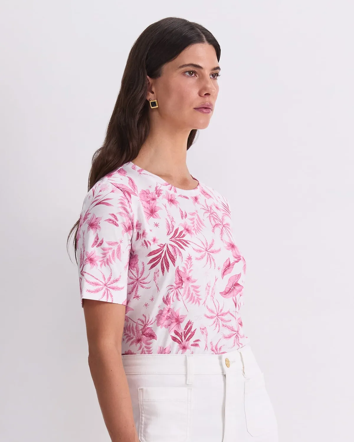 Sportscraft Palm Print Merc Tee t-shirt cotone donna