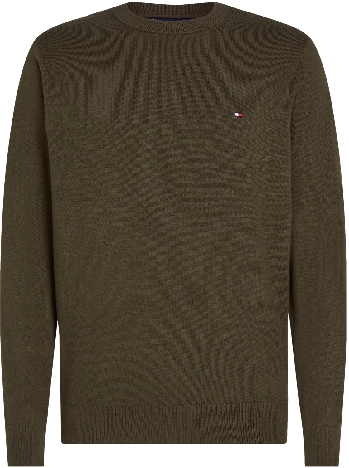 Tommy Hilfiger Crew Neck pullover uomo verde Army Green 3XL