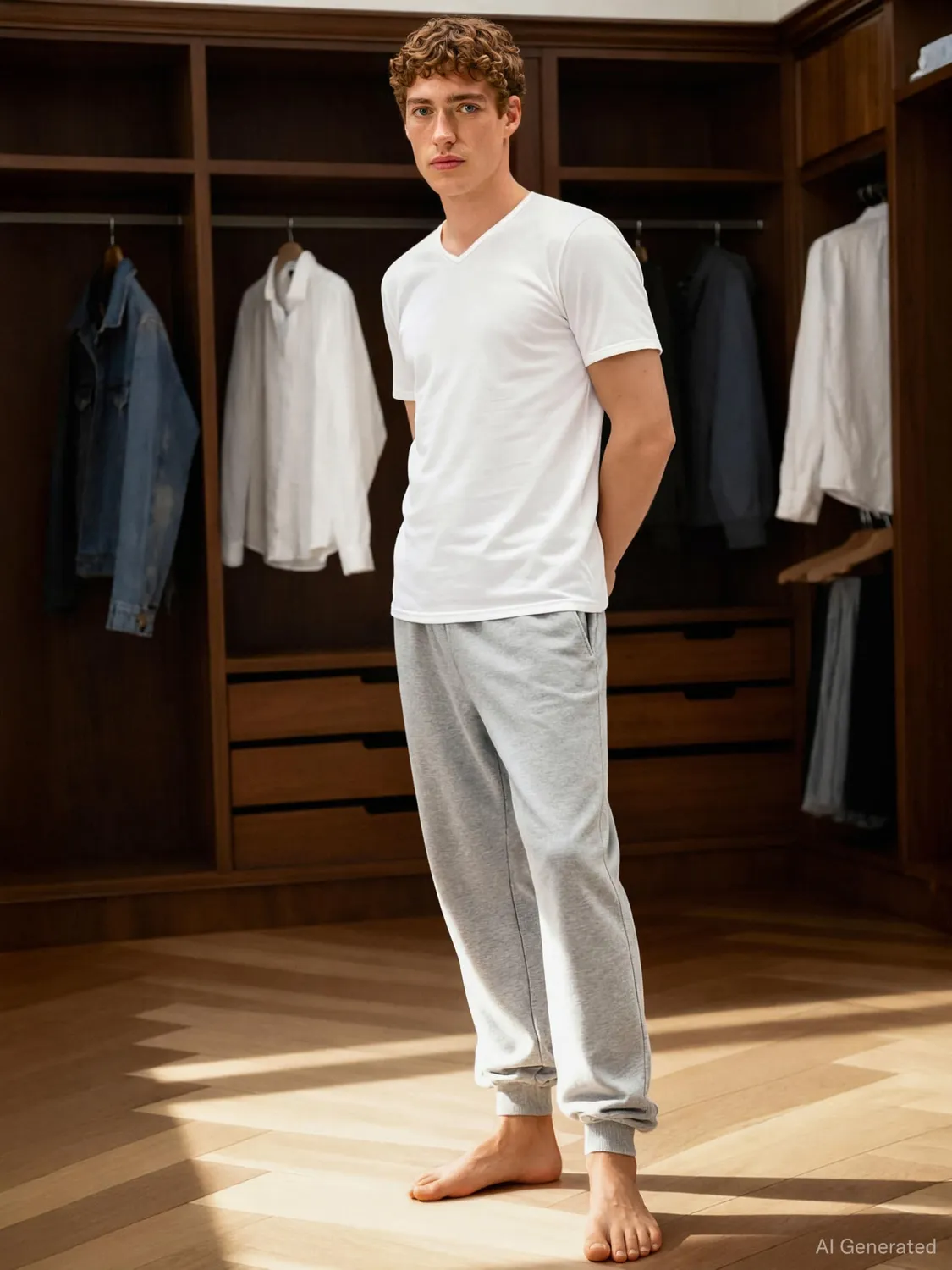 Tommy Hilfiger Stretch Scollo a V Maglietta Uomo 3 Pezzi Bianca