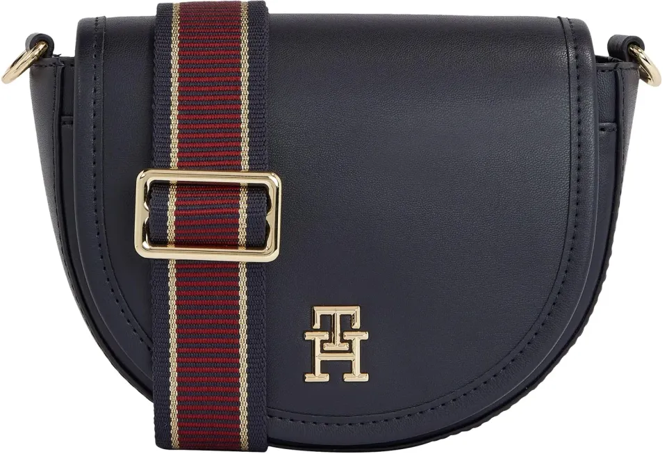 Tommy Hilfiger Saddle Bag Tracolla Donna Piccola Nera