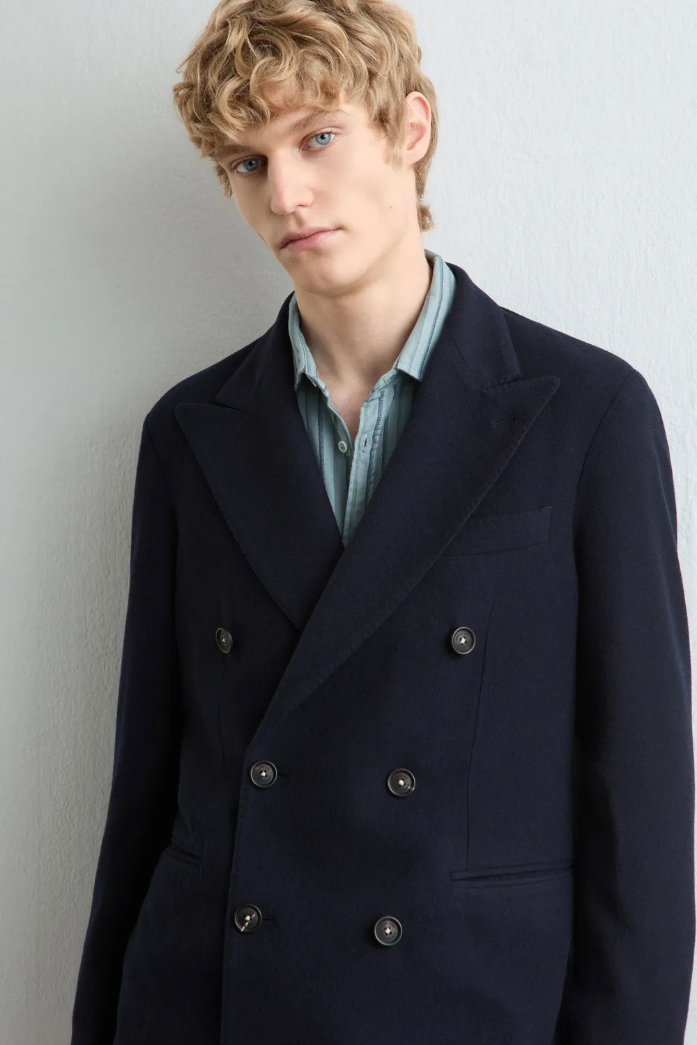 Massimo Alba Monster blazer uomo dark blue lana seta
