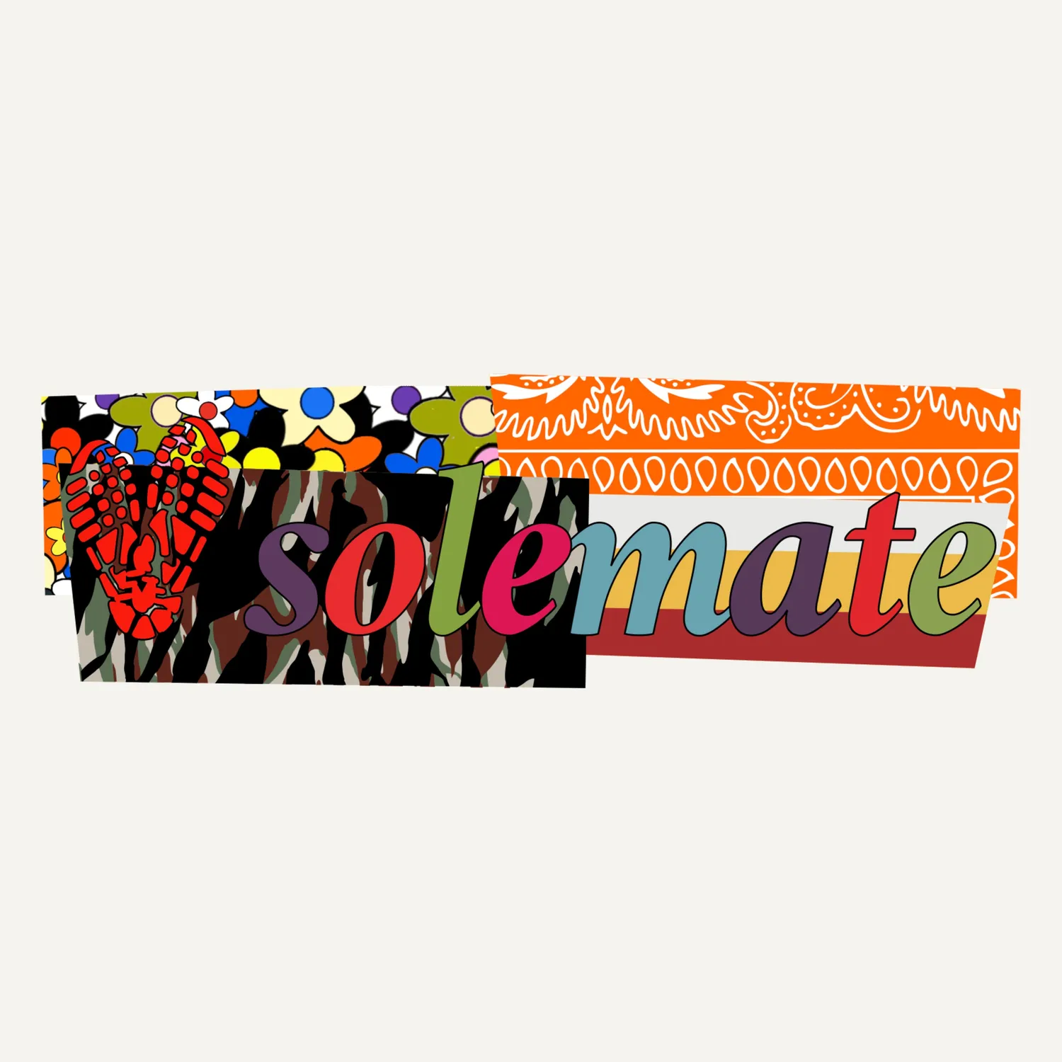 Solemate Heavy Box Logo t-shirt panna cotone organico