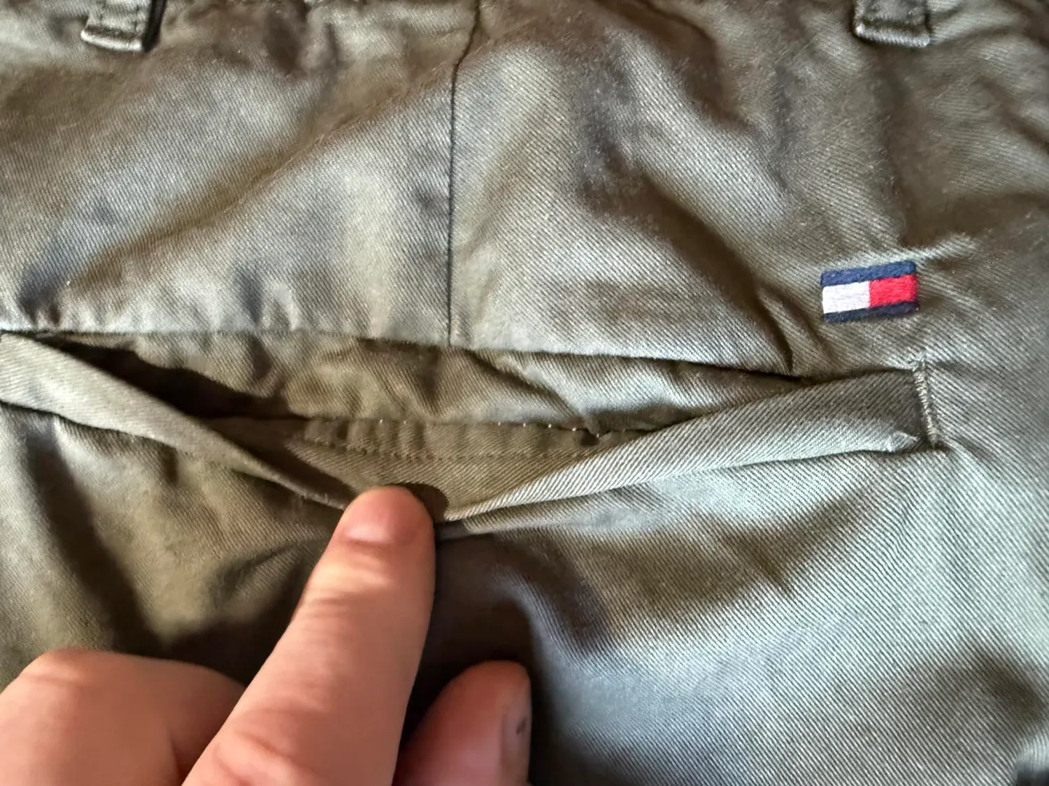 Tommy Hilfiger chino pantaloni uomo cotone vestibilità classica