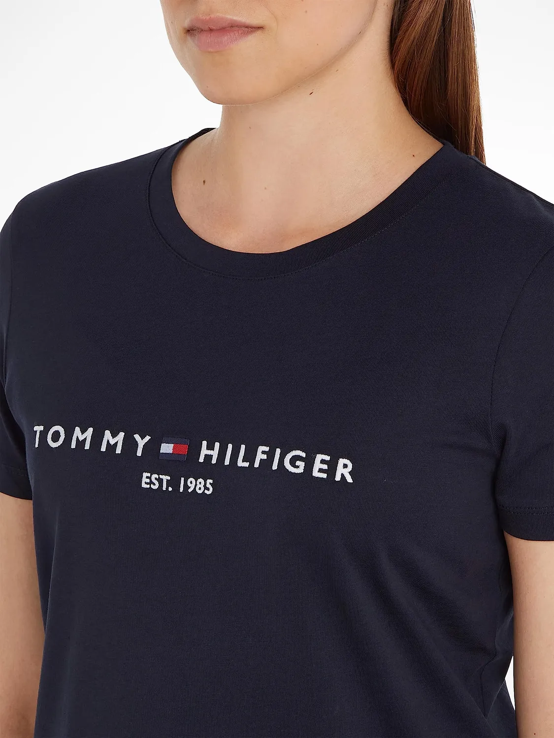 Tommy Hilfiger New Crew Neck Tee T-shirt Donna Slim