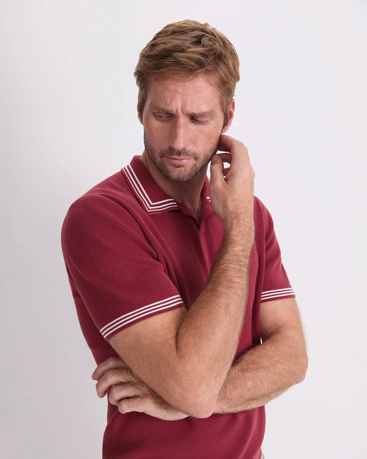 Sportscraft Finnley Knit Polo uomo cotone pettinato