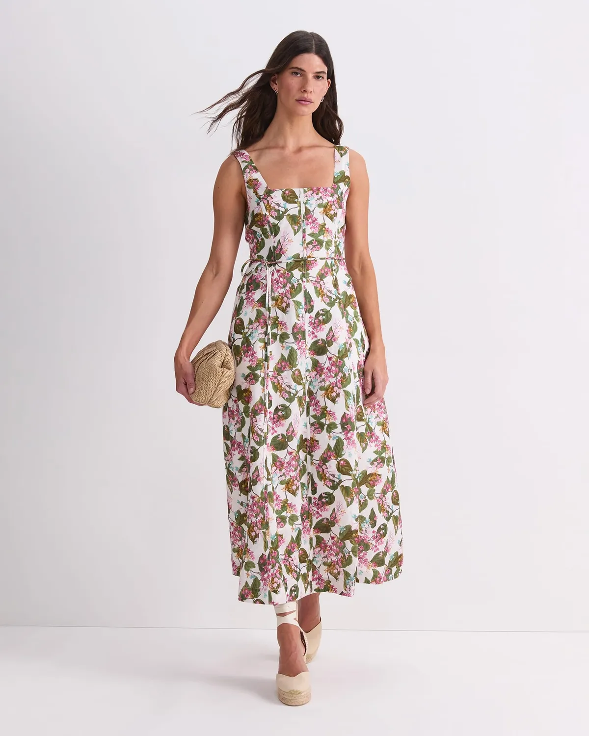 Sportscraft Osterley abito midi donna lino