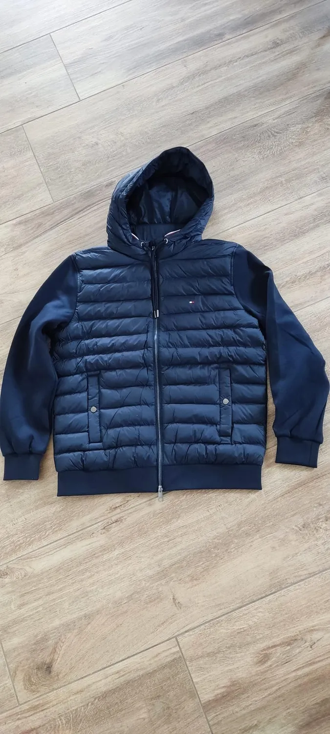 Tommy Hilfiger Mix Media RWB MW0MW44942 felpa uomo M cappuccio