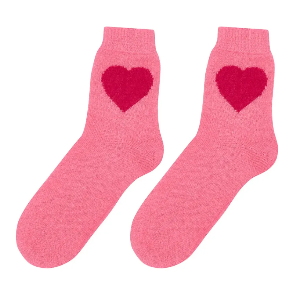 Jumper 1234 Heart calzini cashmere rosa cherry