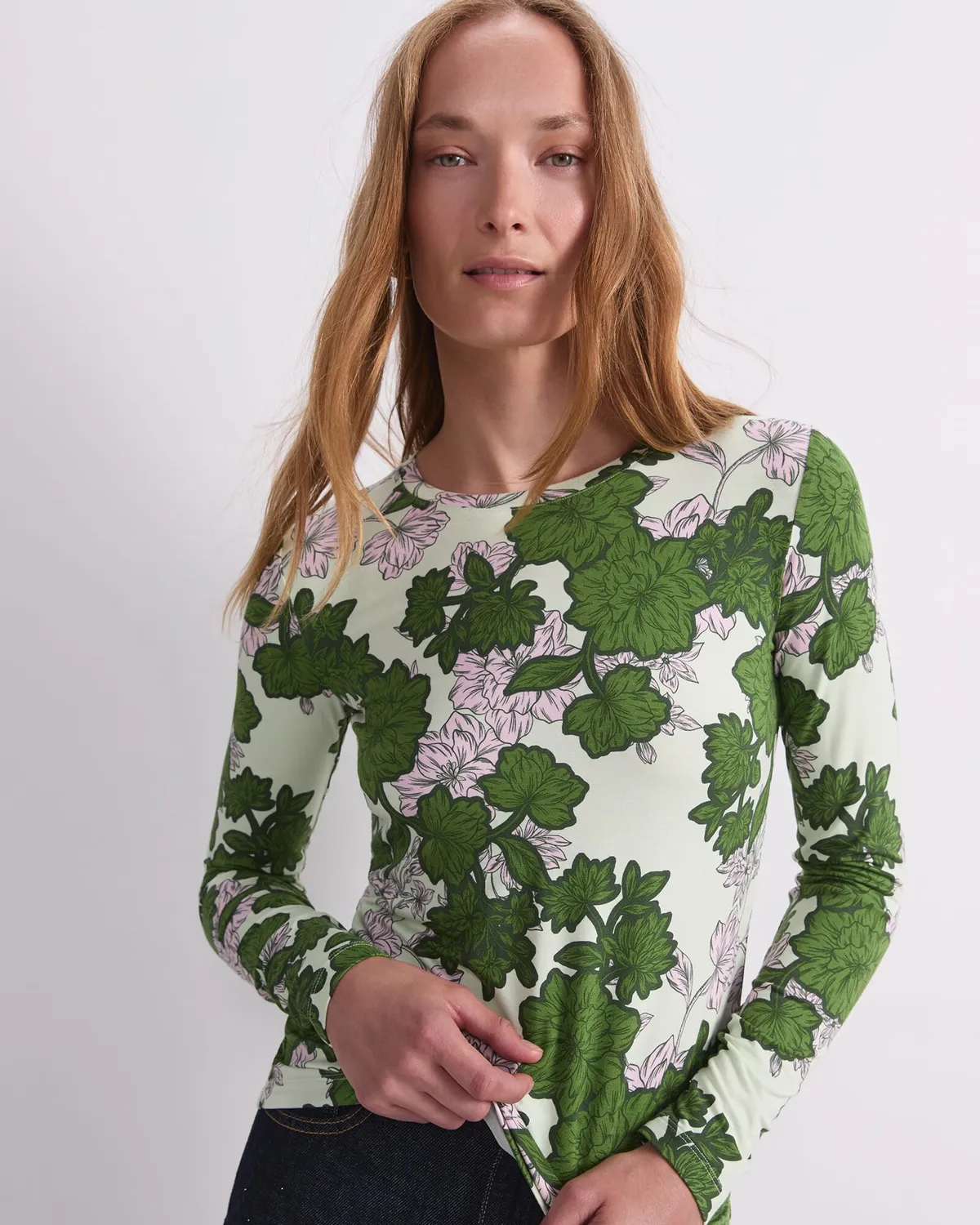 Sportscraft Fleur 120753 maglia floreale maniche lunghe