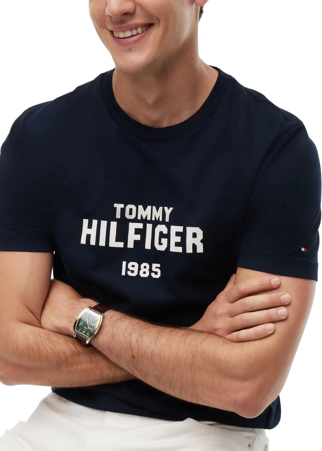 Tommy Hilfiger Brand Love MW0MW44877 t-shirt uomo cotone