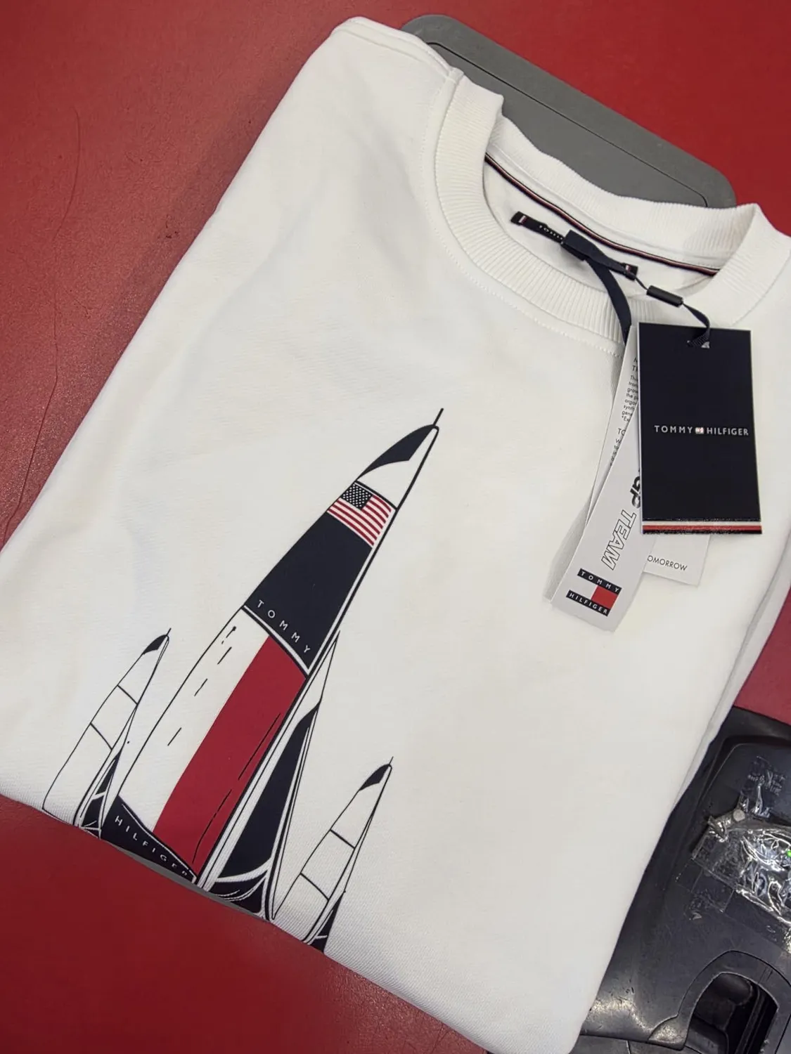 Tommy Hilfiger Us Sailgp Graphic Crewneck MW0MW44686 Felpa XXL