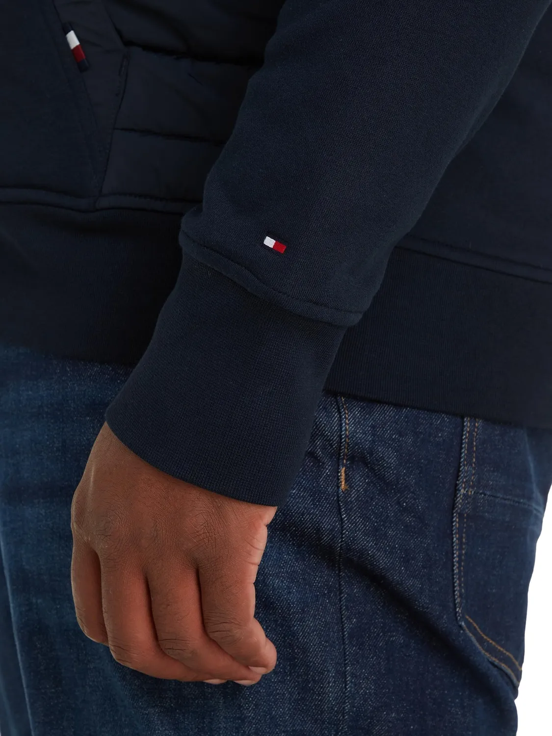 Tommy Hilfiger felpa con zip cappuccio uomo XXL logo
