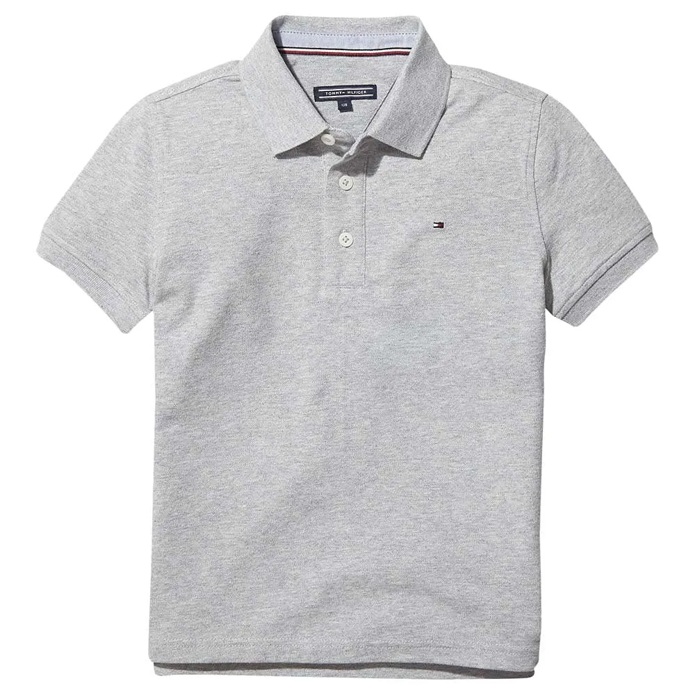 Tommy Hilfiger polo bambino cotone bio bianca maniche corte