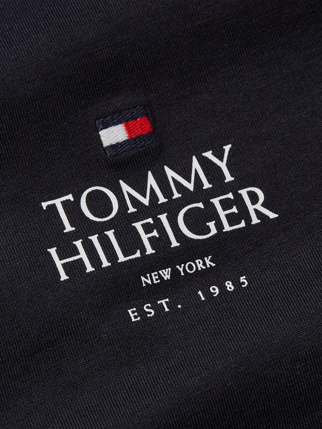 Tommy Hilfiger maglietta maniche lunghe uomo blu girocollo