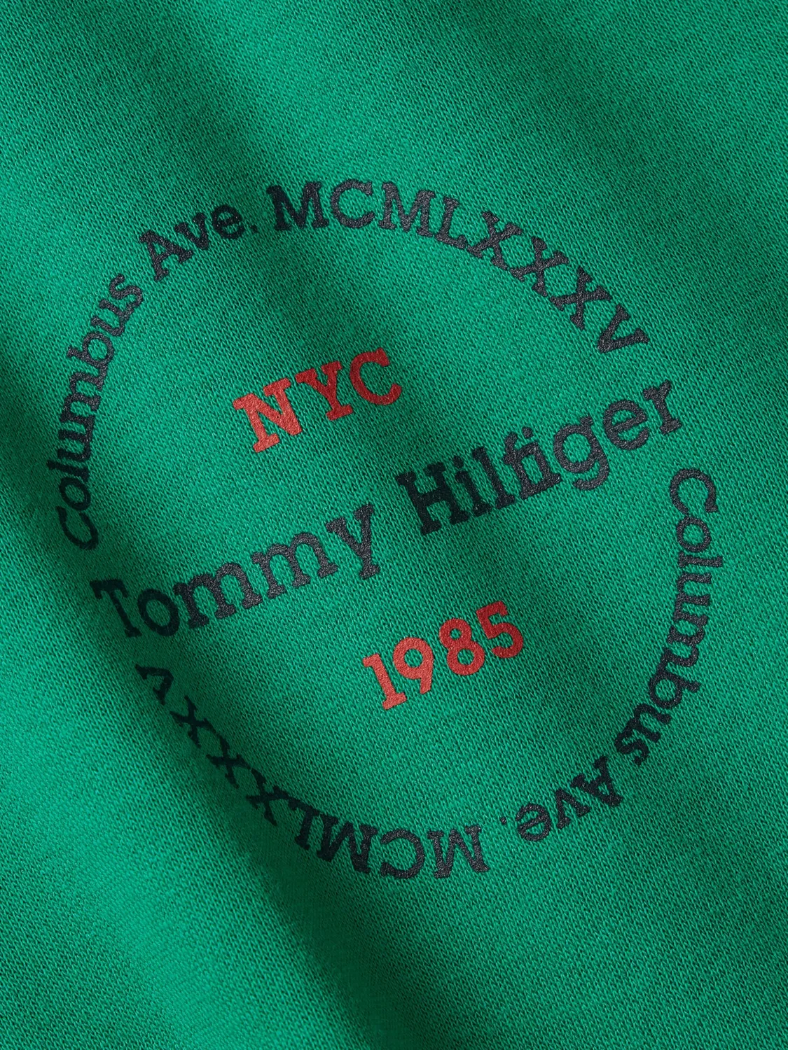 Tommy Hilfiger felpa con cappuccio uomo verde Olympic Green