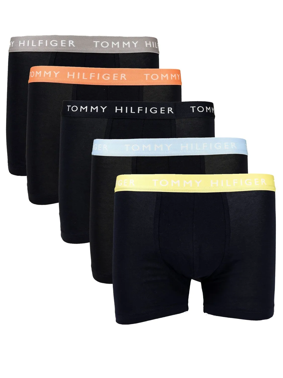 Tommy Hilfiger Boxer uomo cotone elasticizzato 5 pezzi tinta unita