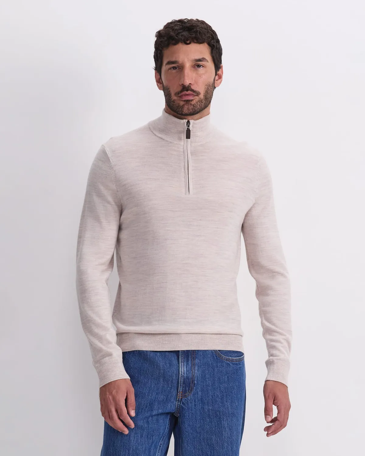 Sportscraft Merino Quarter Zip maglione lana merino mezza zip