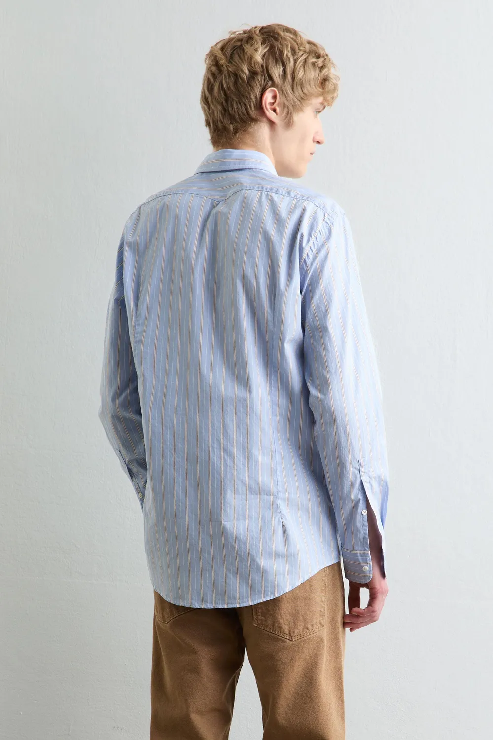 Massimo Alba Genova giacca camicia sky cotone
