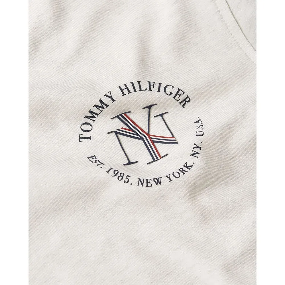 Tommy Hilfiger Reg NYC Roundall Top Donna Manica Corta Girocollo