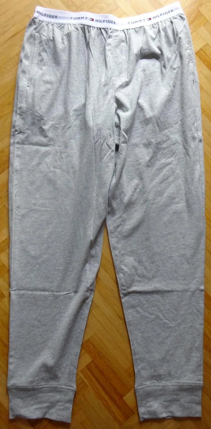 Tommy Hilfiger Jersey Cuffed Pant UM0UM03996 pantaloni uomo L neri felpa