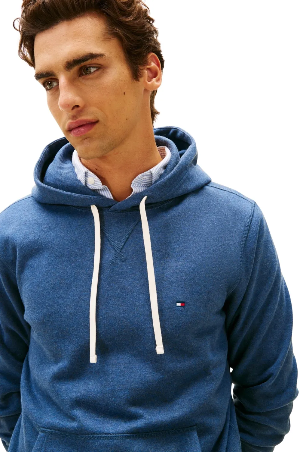 Tommy Hilfiger Seasonal Fleece Felpa Cappuccio Uomo Rossa