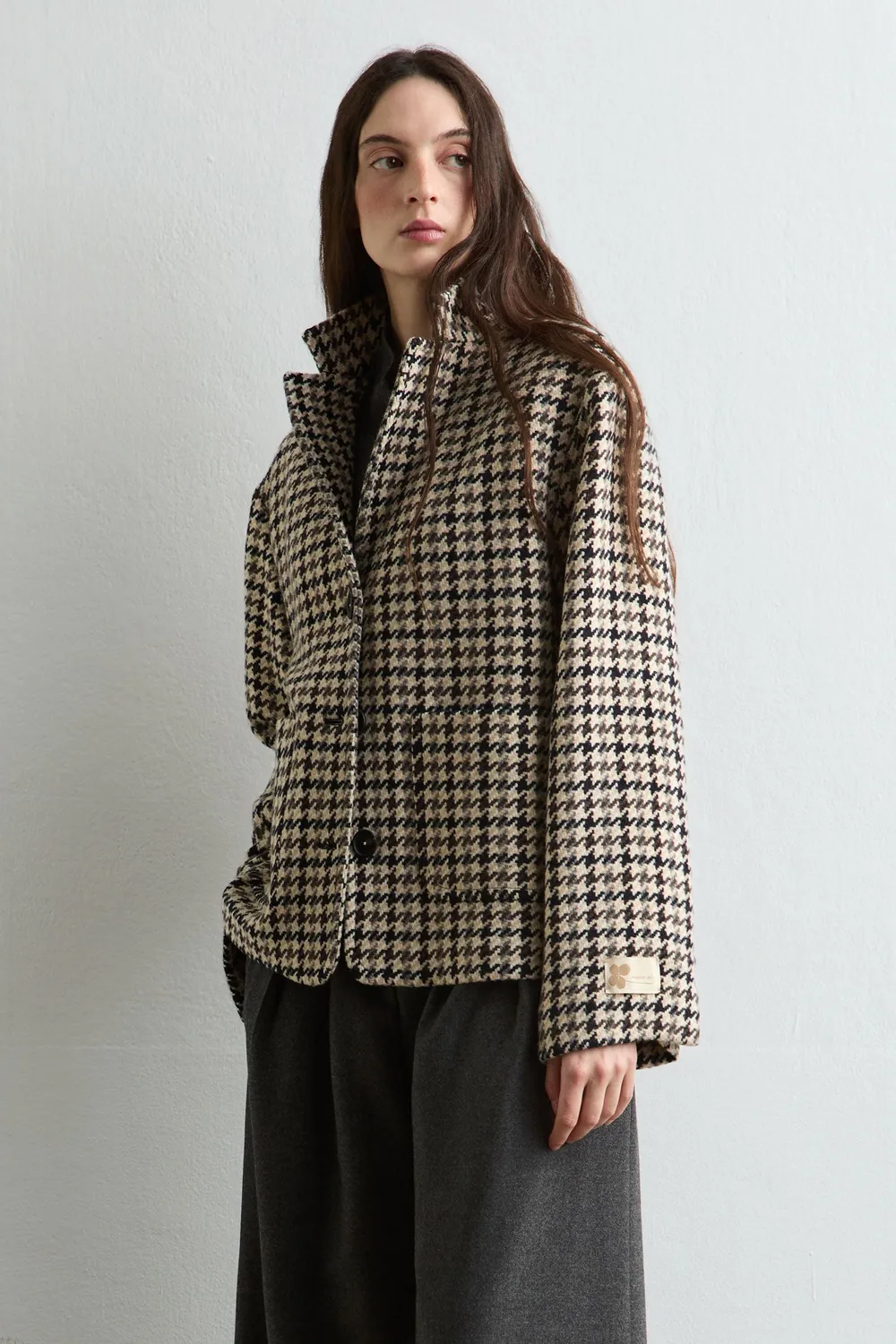 Massimo Alba Tebe giacca donna smoke pied-de-poule