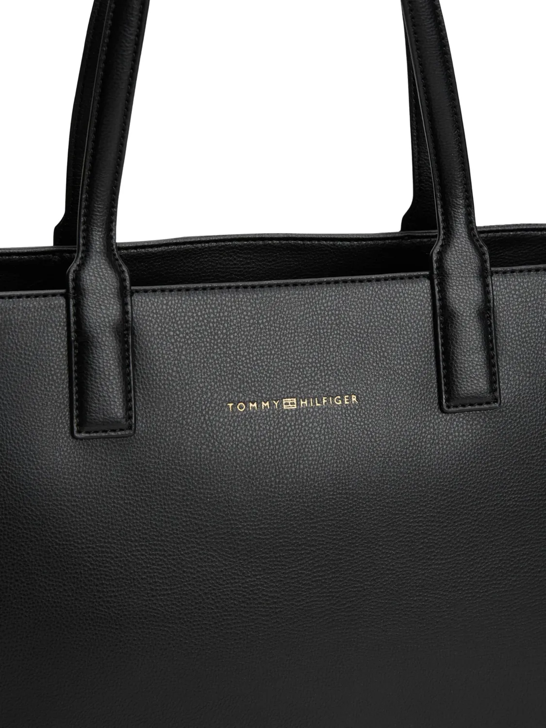 Tommy Hilfiger Logotape Tote Bag Donna Zip Nera