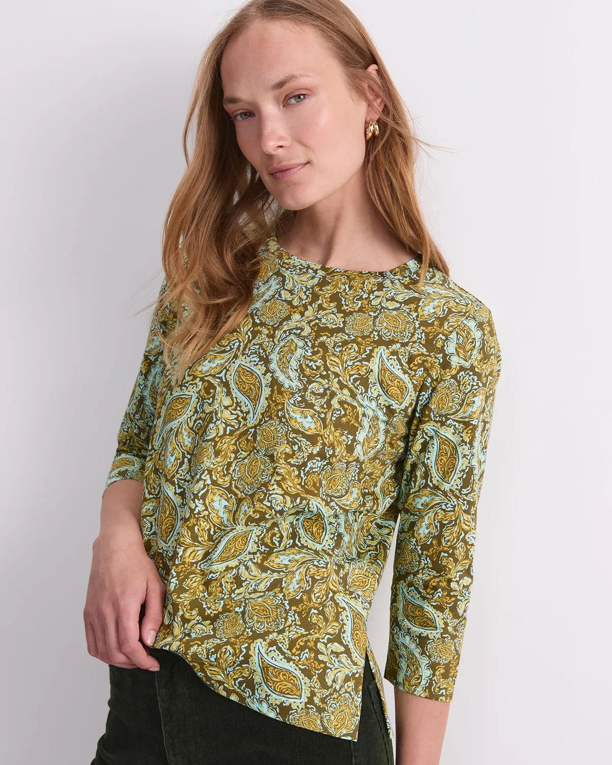 Sportscraft Paisley Mercerised Tee maglietta donna