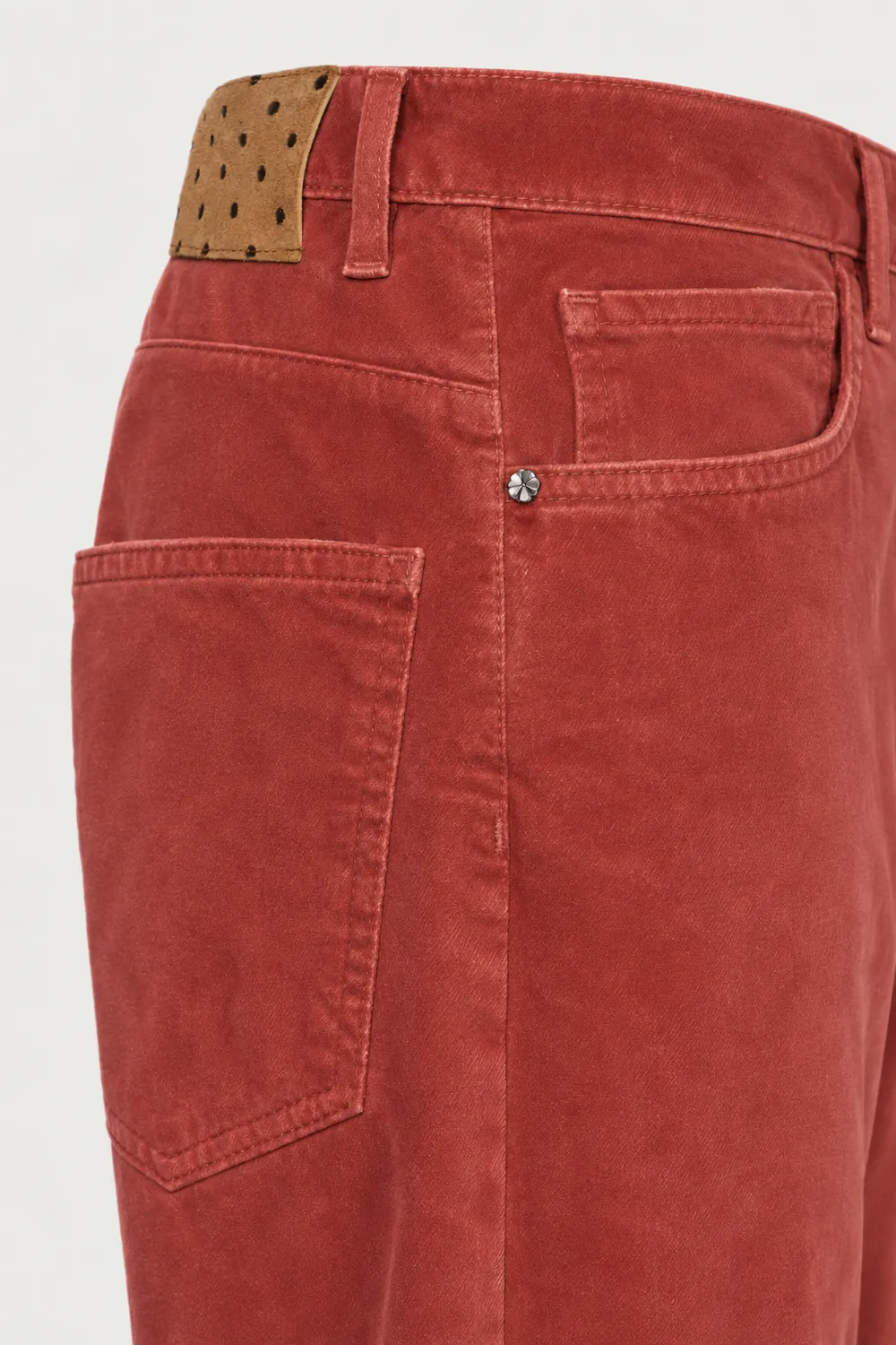Massimo Alba Alosa-Cut pantaloni velluto sfrangiati amber