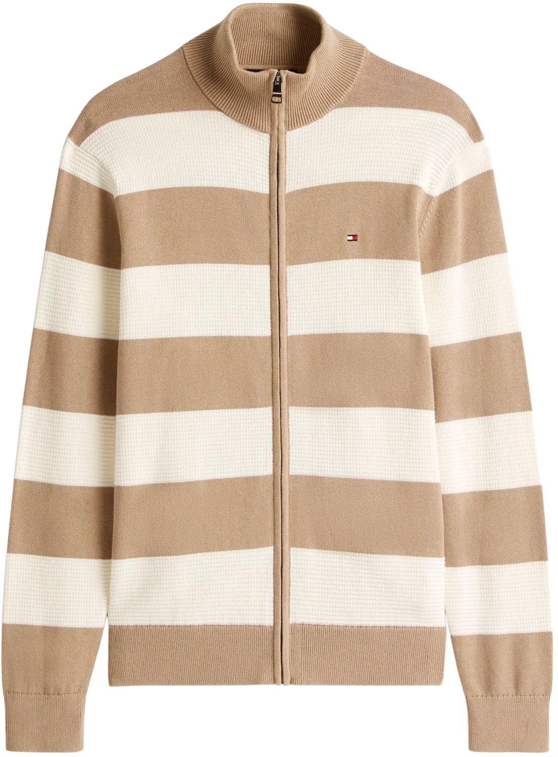 Tommy Hilfiger Block Stripe MW0MW41483 maglione zip cotone