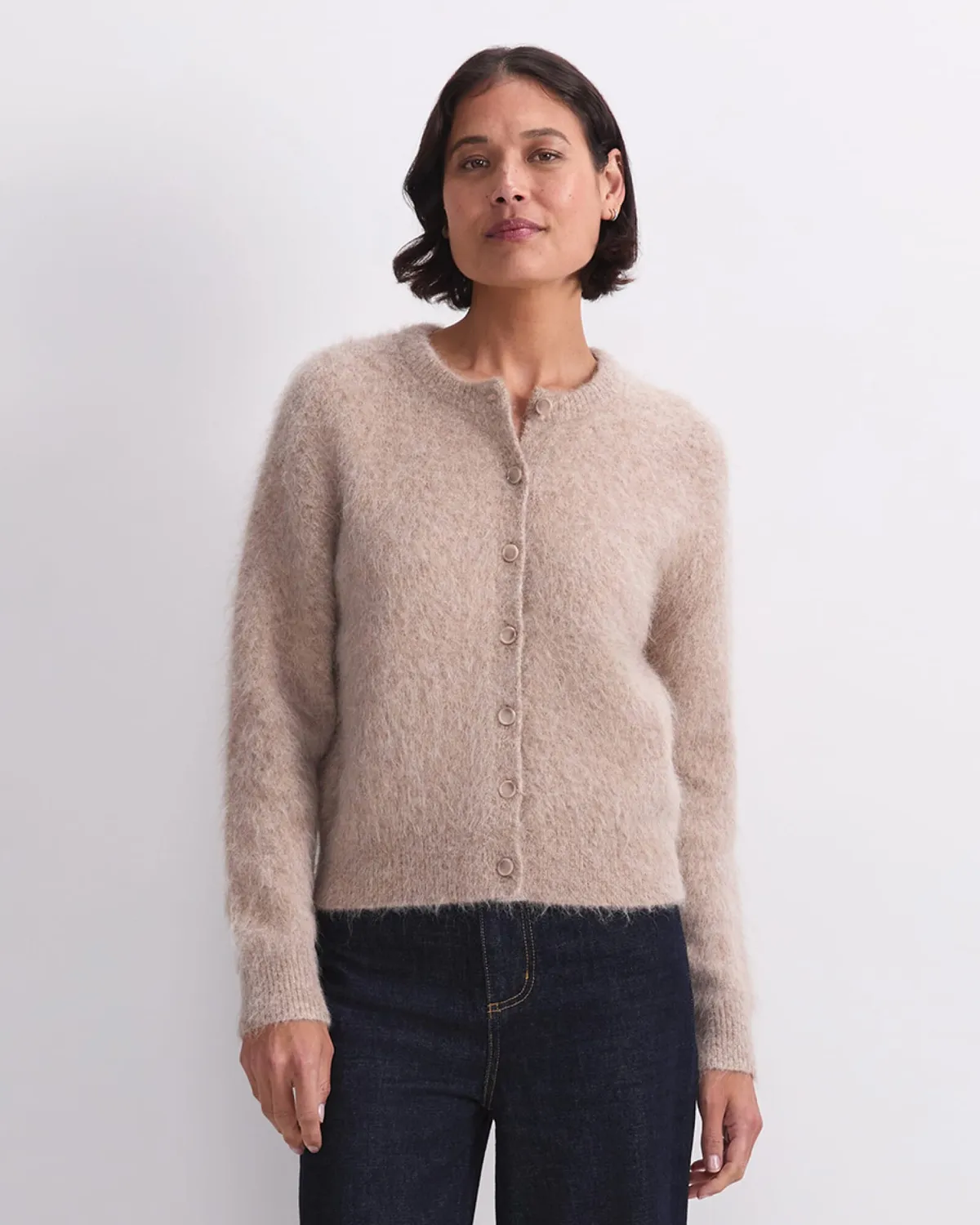 Sportscraft Alpaca Blend Cardigan cropped donna caldo