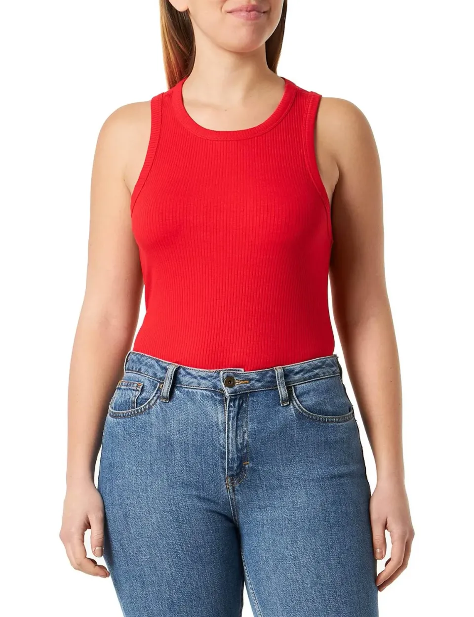 Tommy Hilfiger Rib Top Canotta Donna 3XL Elasticizzata