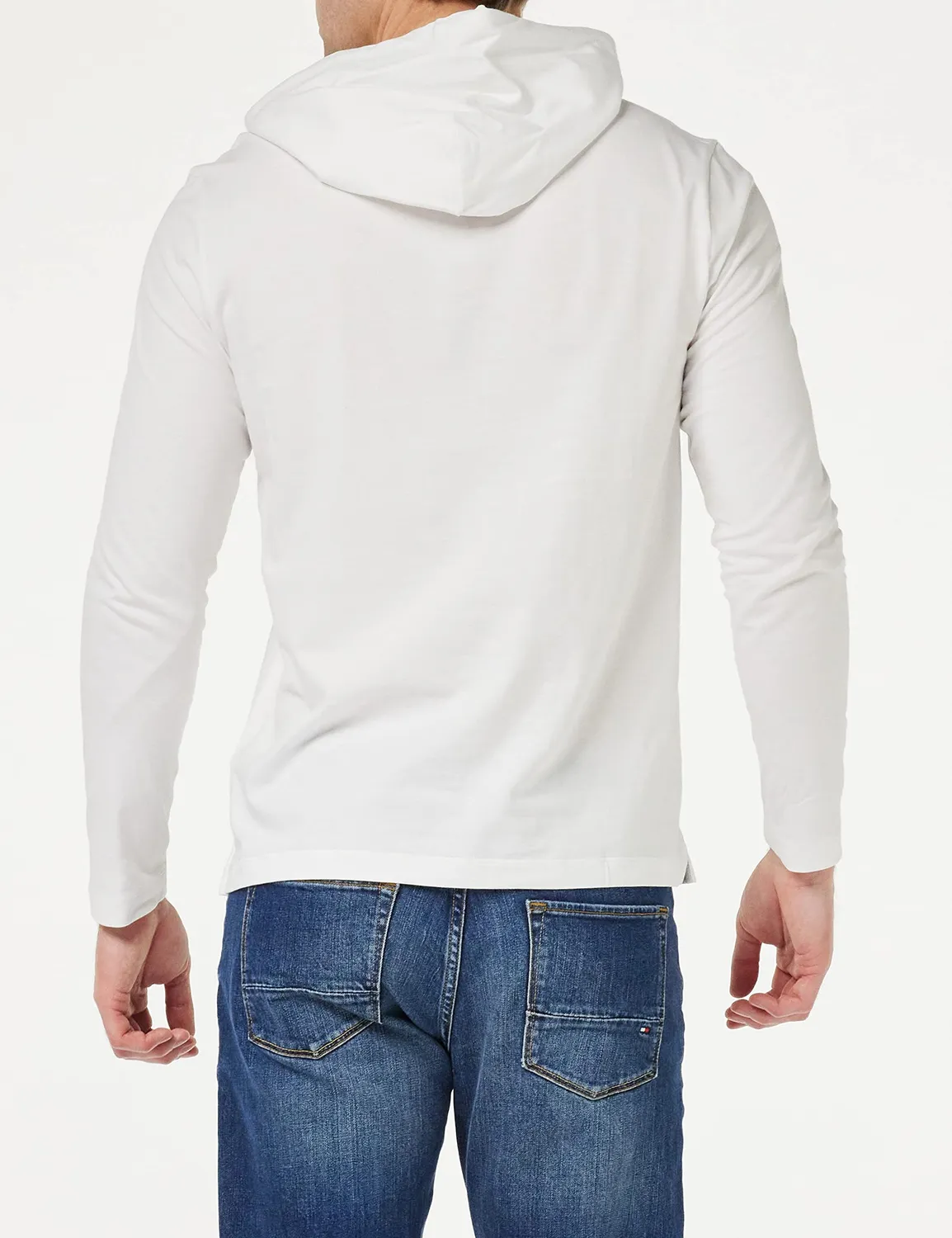 Tommy Hilfiger Felpa Uomo Cappuccio Cotone Taglia XL Manica Lunga