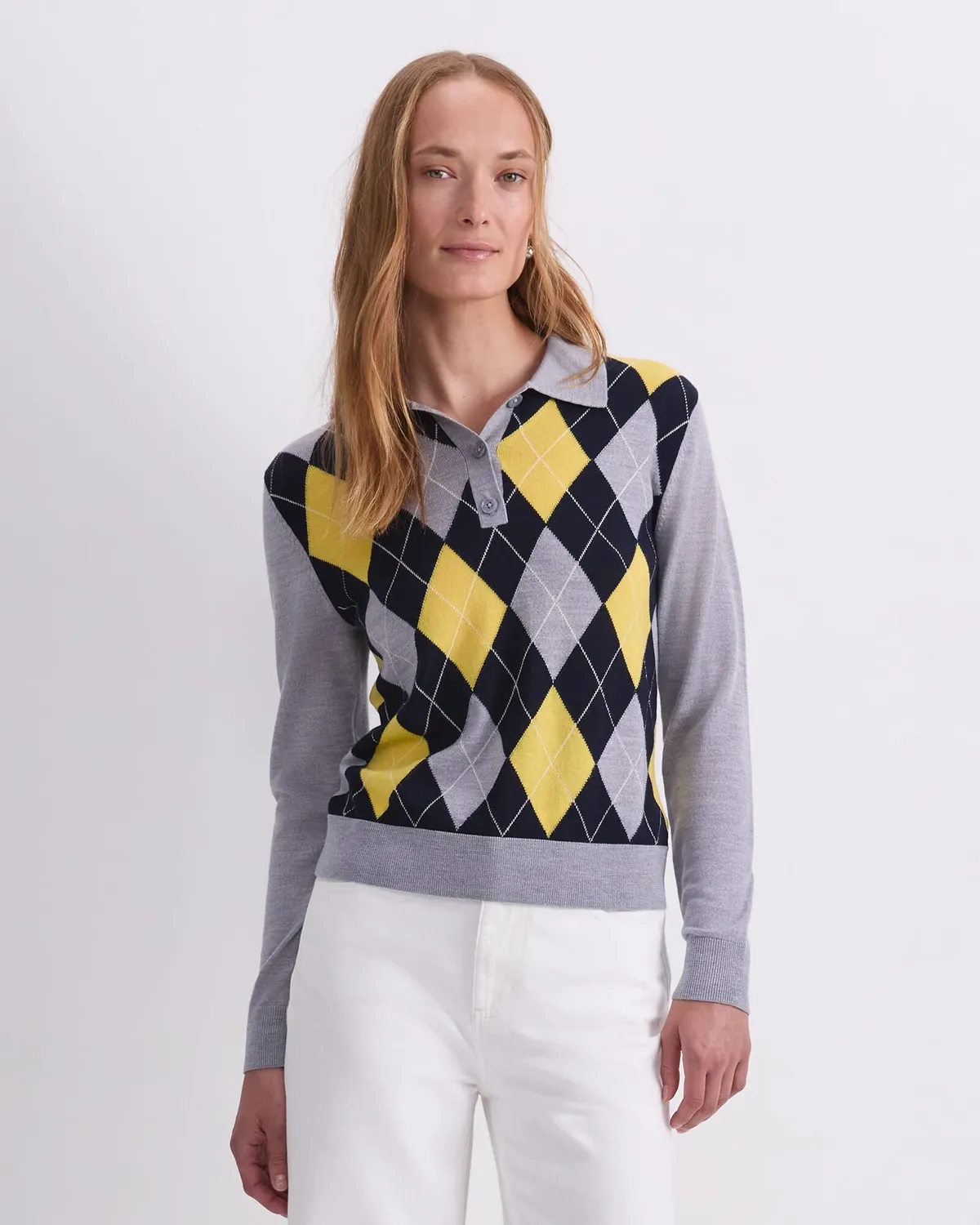 Sportscraft Francis polo merino uomo argyle