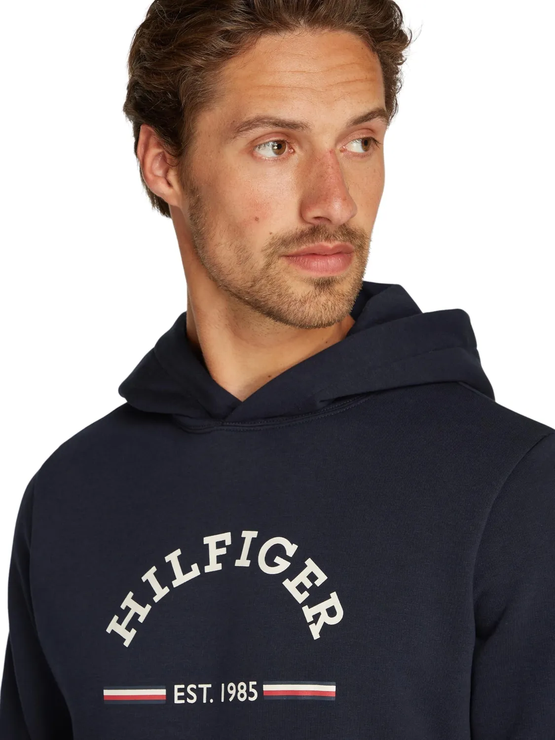Tommy Hilfiger felpa con cappuccio blu L