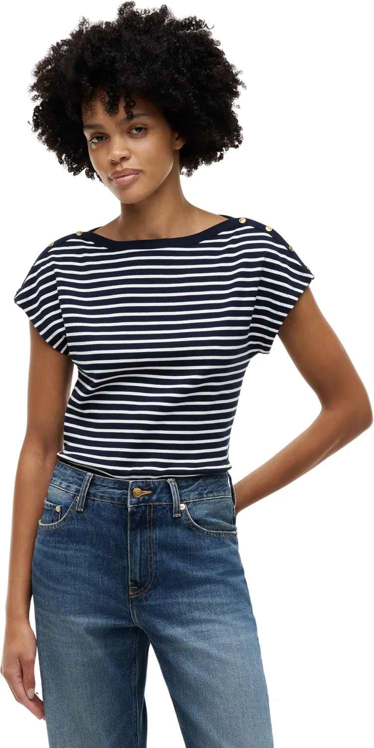 Tommy Hilfiger Gold BTN WW0WW50942 Maglietta Donna S Barca