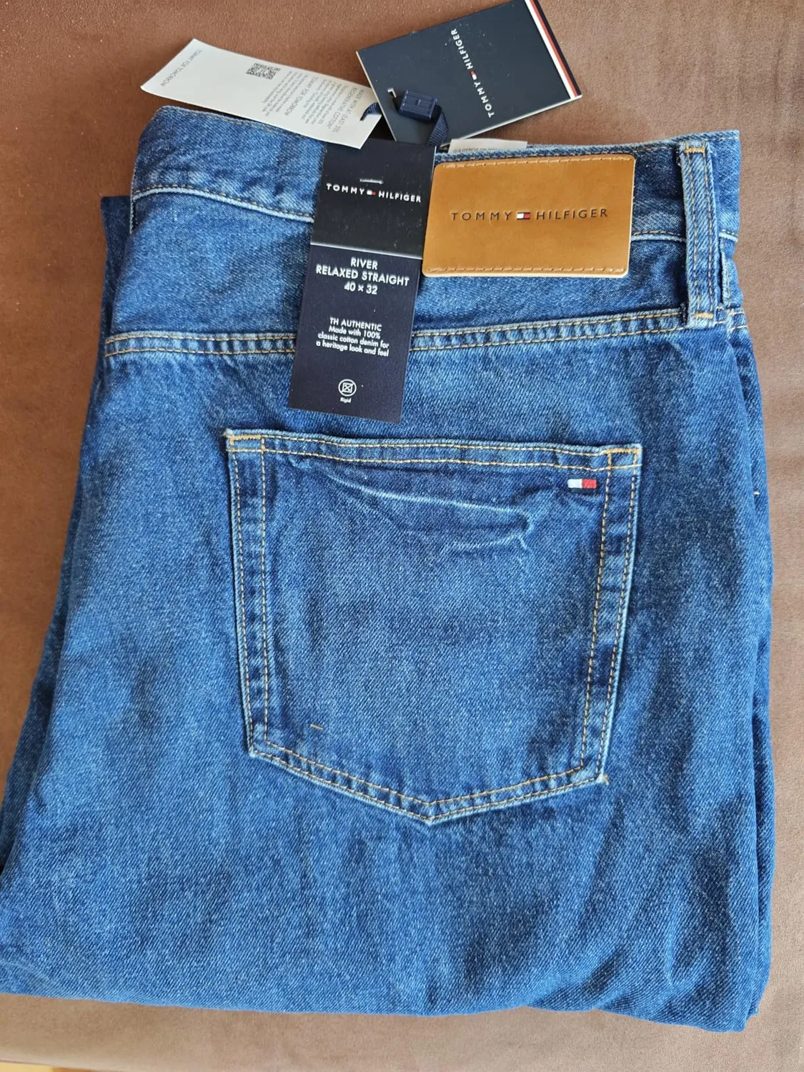Tommy Hilfiger MW0MW42328 jeans uomo 36W/32L blu