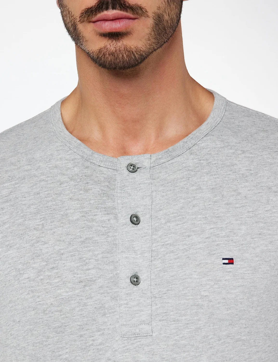 Tommy Hilfiger Slub Henley MW0MW32364 maglia manica lunga uomo