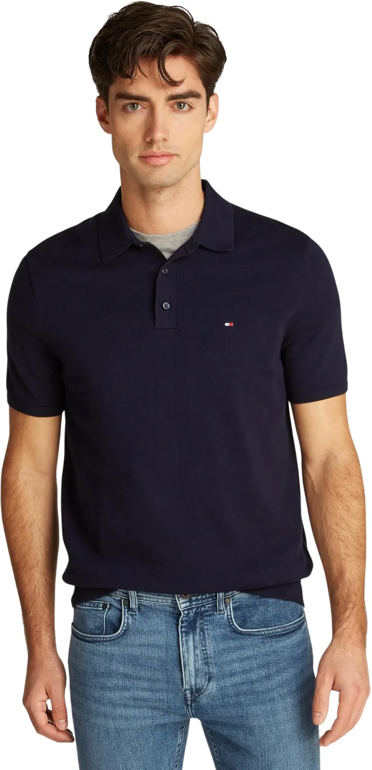 Tommy Hilfiger Essential Polo Uomo Cotone Desert Sky
