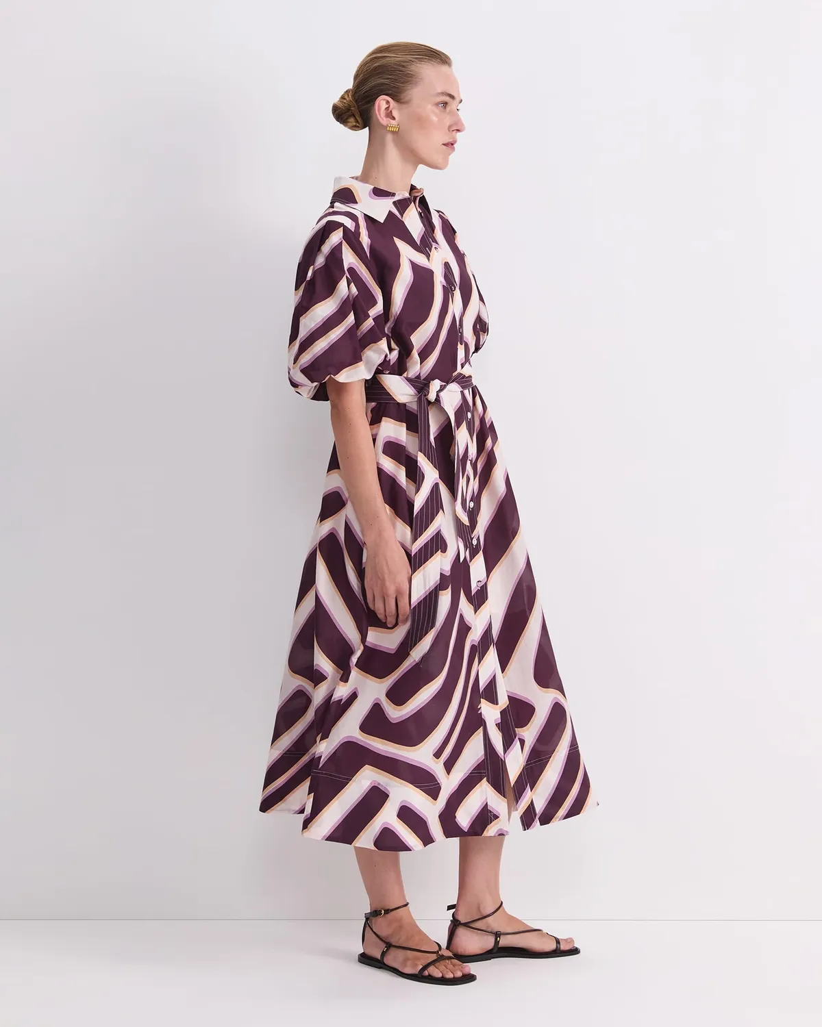 Sportscraft Penny Print Midi Dress abito donna seta