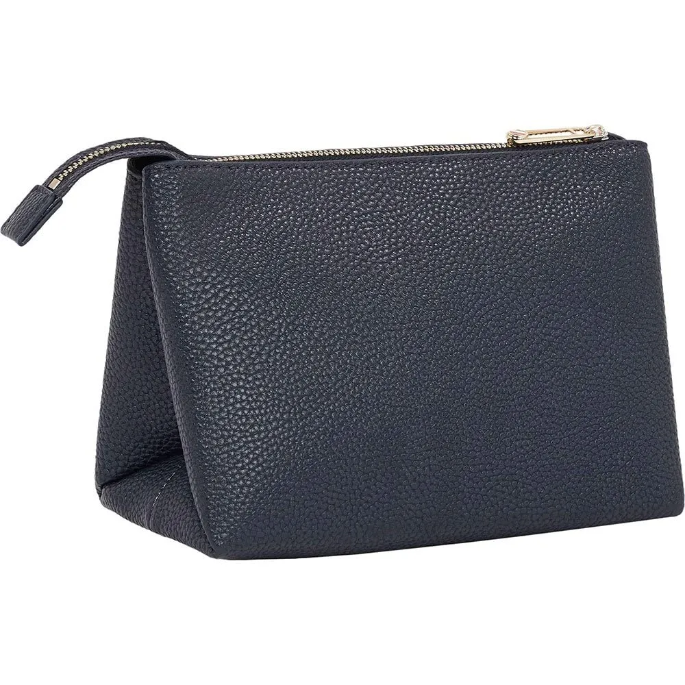 Tommy Hilfiger TH Emblem Beauty Case Space Blue Pelle Sintetica